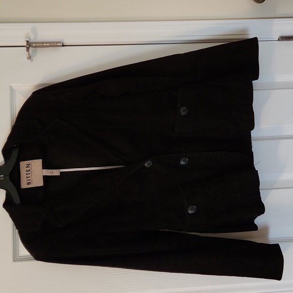 BLACK CORDUROY JACKET - Picture 1 of 6